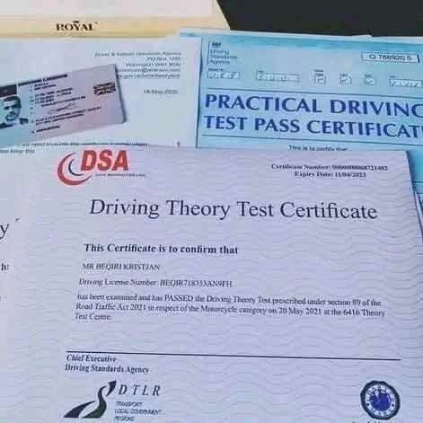 Buy UK Driving Licence And Practical Test Certificate UK Driving Licence